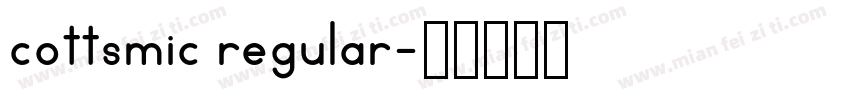 cottsmic regular字体转换